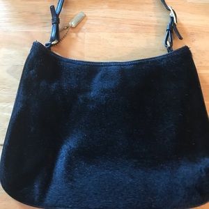 Coach Pony Hair Handbag Black
